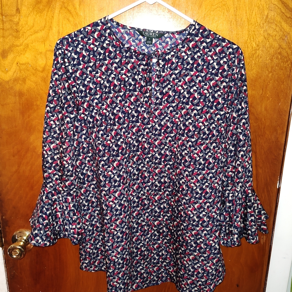 Lauren Ralph Lauren 3/4 Sleeve Shirt Size M